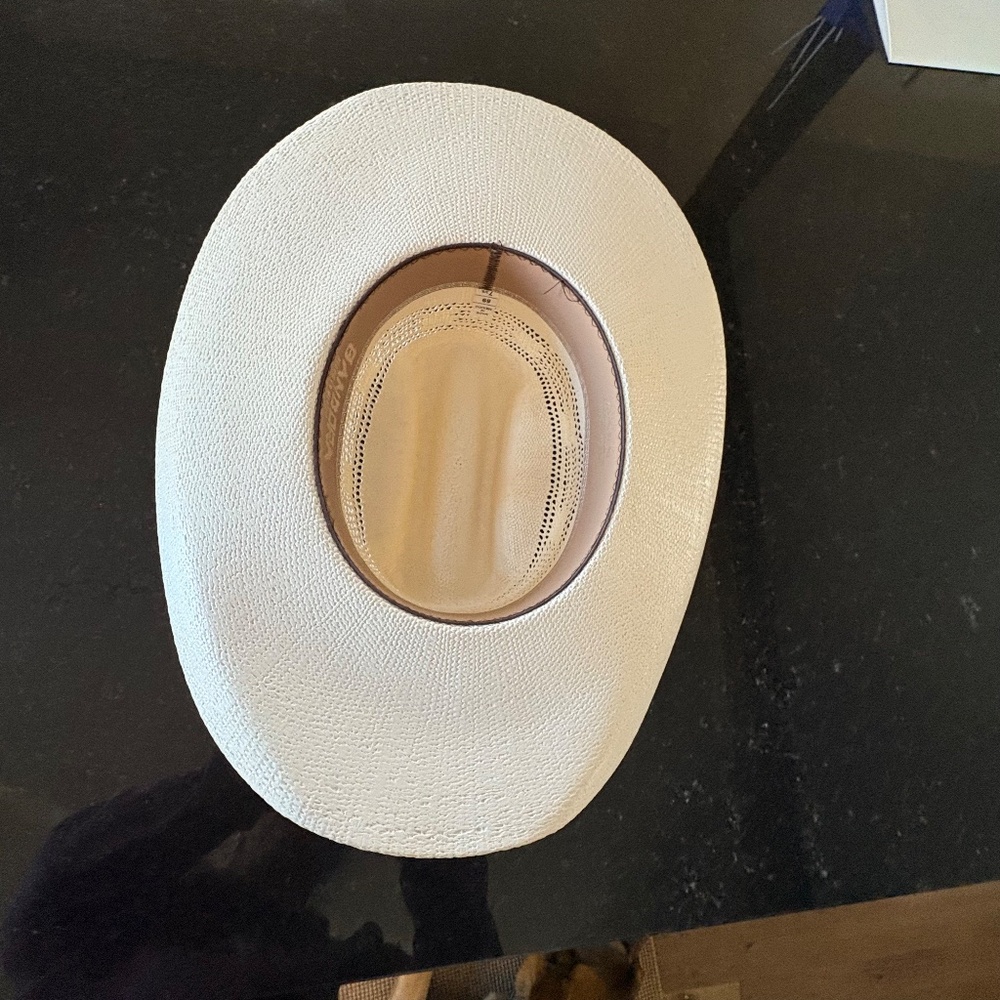 David Turner Straw Bangora Cowboy Hat - XXXX - 7 3/8 - Picture 8 of 16